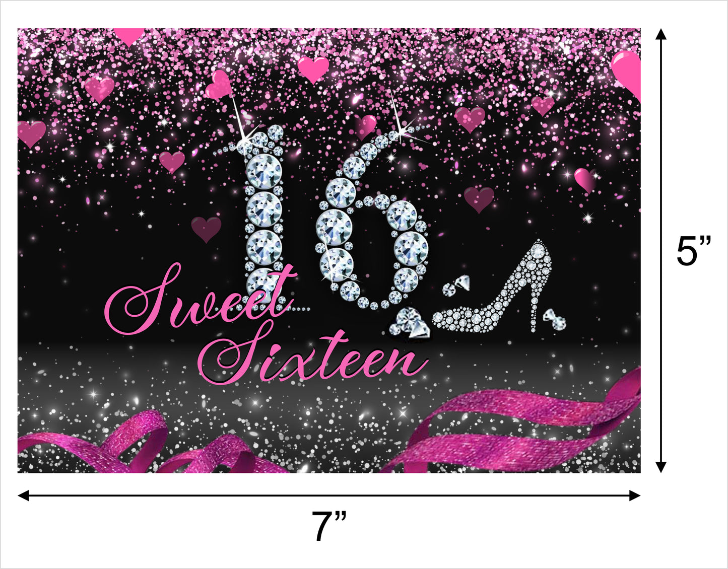 16th Birthday Party Backdrop