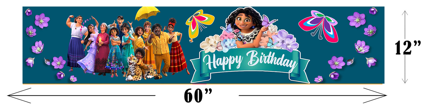 Encanto Theme Birthday Long Banner for Decoration
