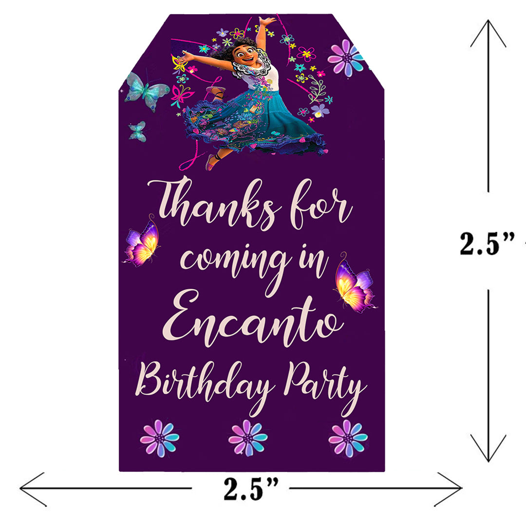 Encanto Theme Birthday Party Thank You Gift Tags