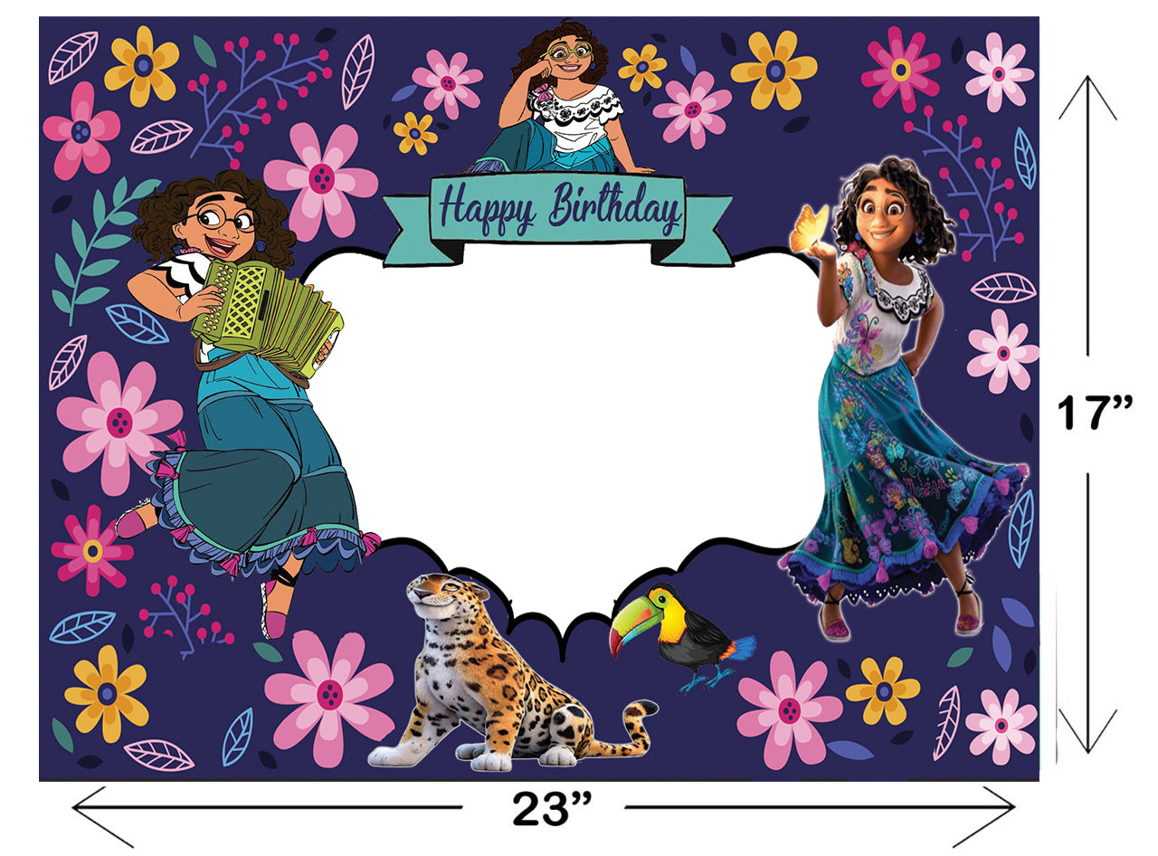 Encanto Theme Birthday Party Selfie Photo Booth Frame