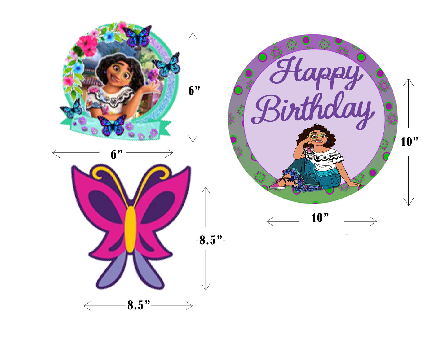 Encanto Theme Birthday Party Table Toppers for Decoration