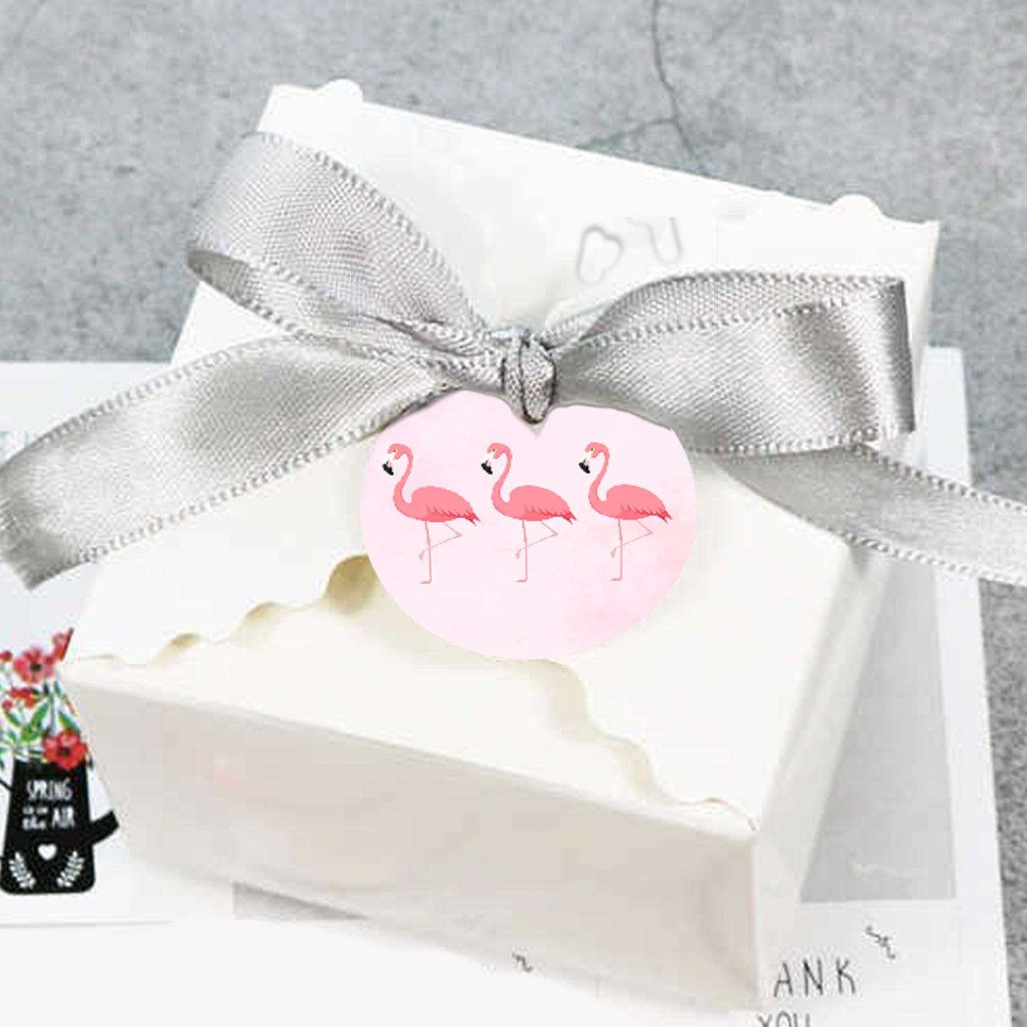 Flamingo Birthday Party Thank You Gift Tags