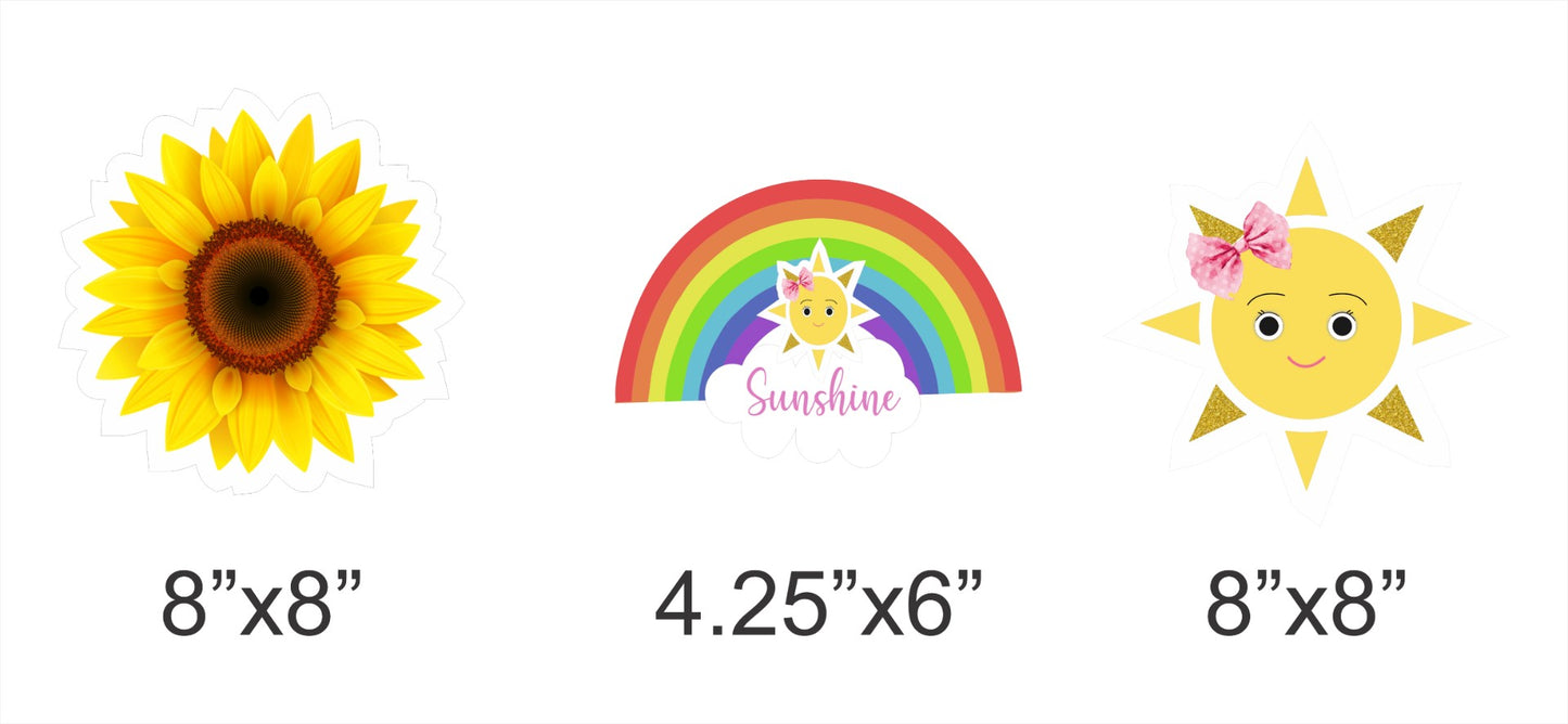 Sunshine Theme Birthday Party Table Toppers for Decoration
