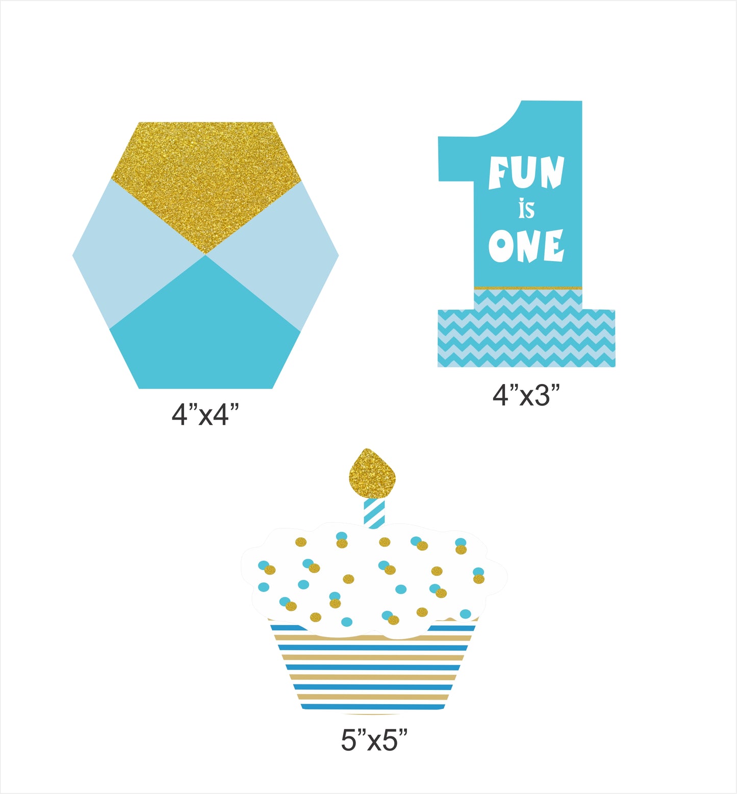 One Is Fun Table Top For Birthday Decoration