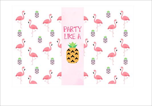 Flamingo Theme Birthday Party Table Mats for Decoration