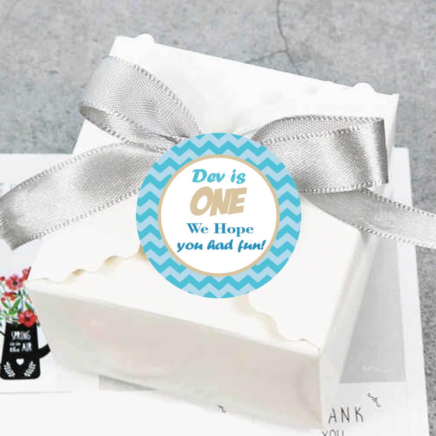 One Is Fun Boys Birthday Party Thank You Gift Tags