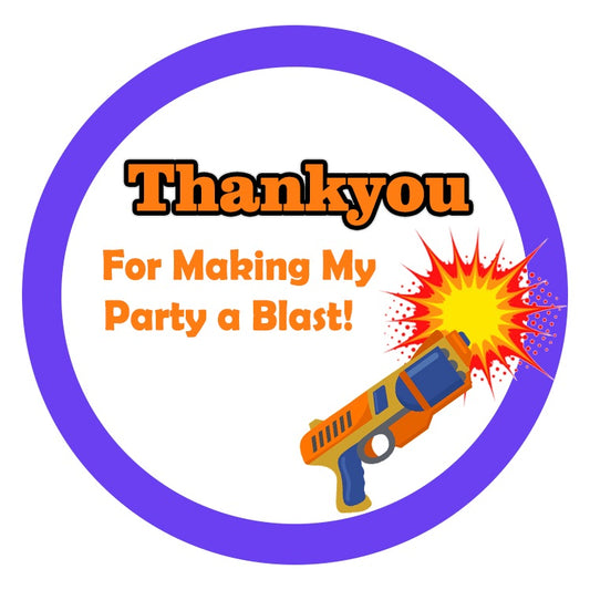 Battle Field -Birthday Party Favor Gift Tags (Pack Of 20)