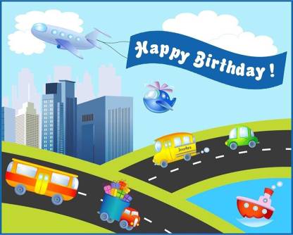 Airplane Theme Birthday Party Backdrop