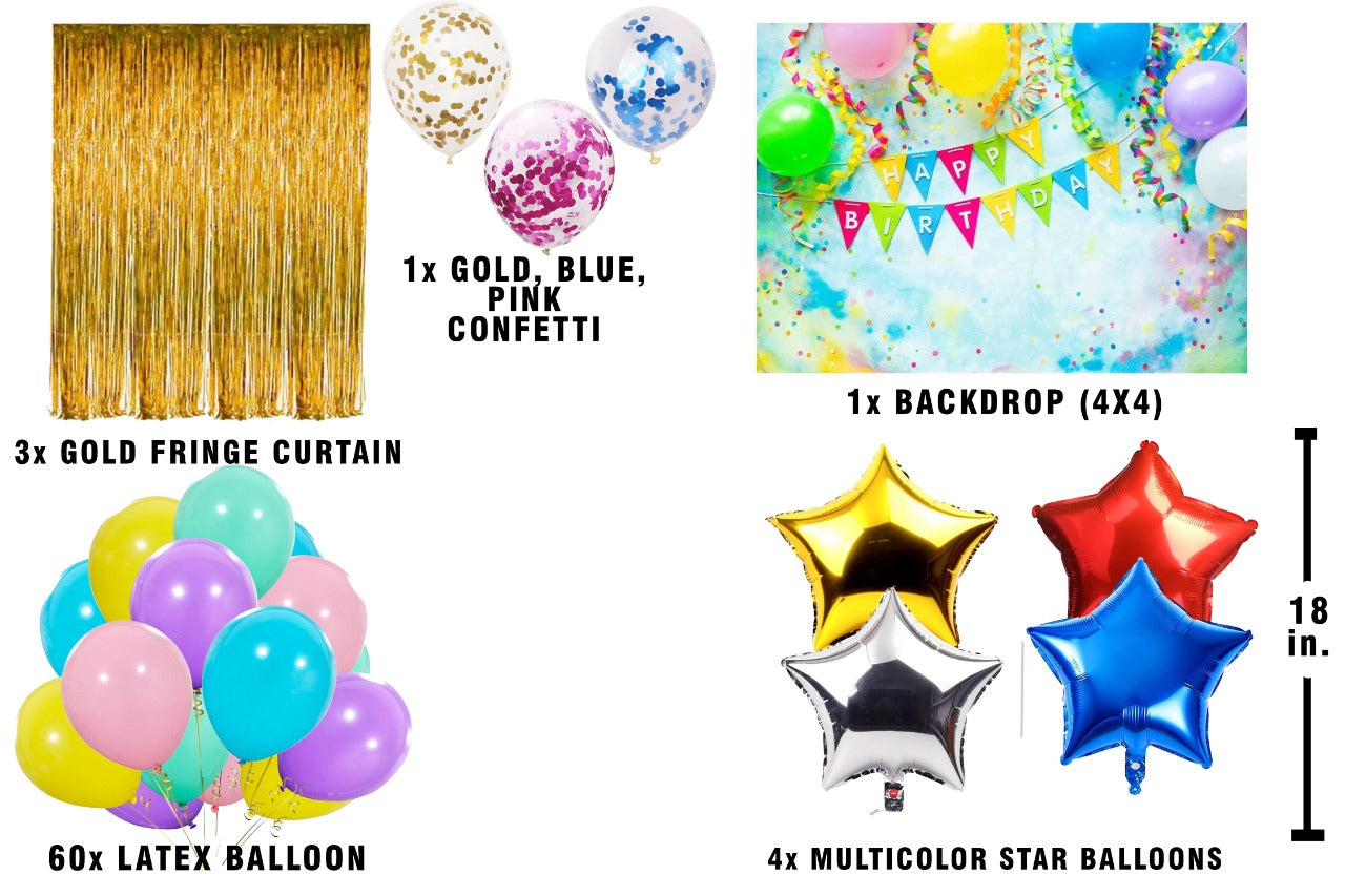 Joyful Theme Birthday Decoration Kit