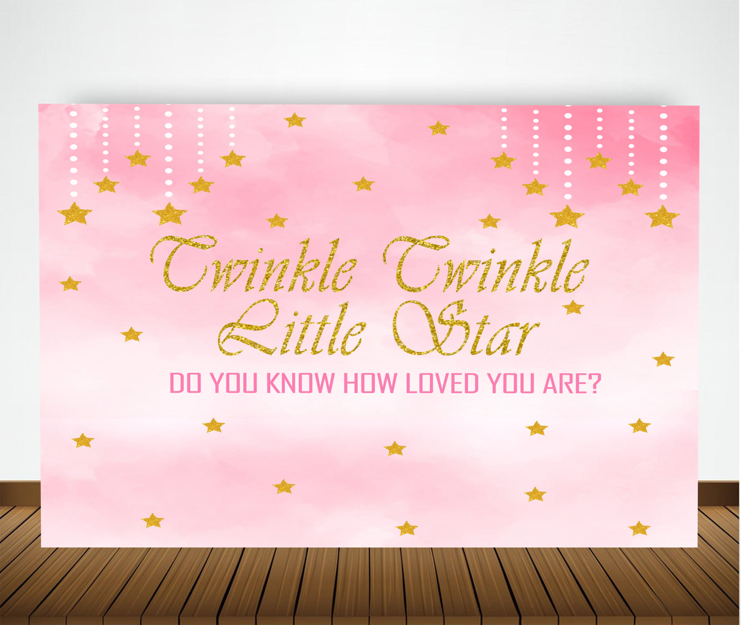 Twinkle Twinkle Little Star Girls Theme Party Backdrop