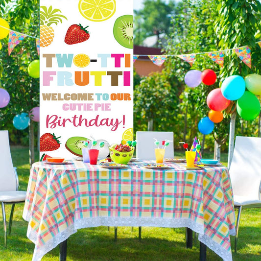 Twotti Fruitti Customized Welcome Banner Roll up Standee (with stand)