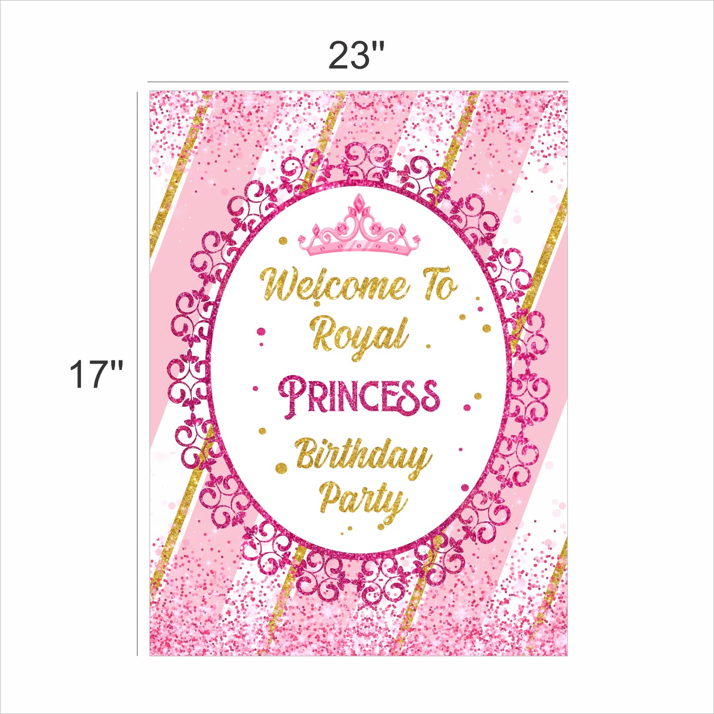 Princess Birthday Party Welcome Board