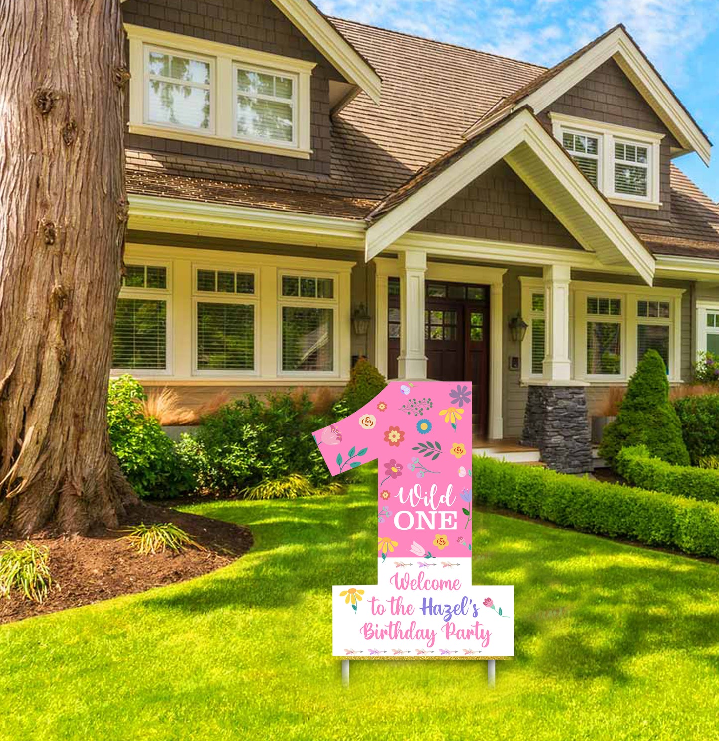 Wild One Birthday Party Welcome Board