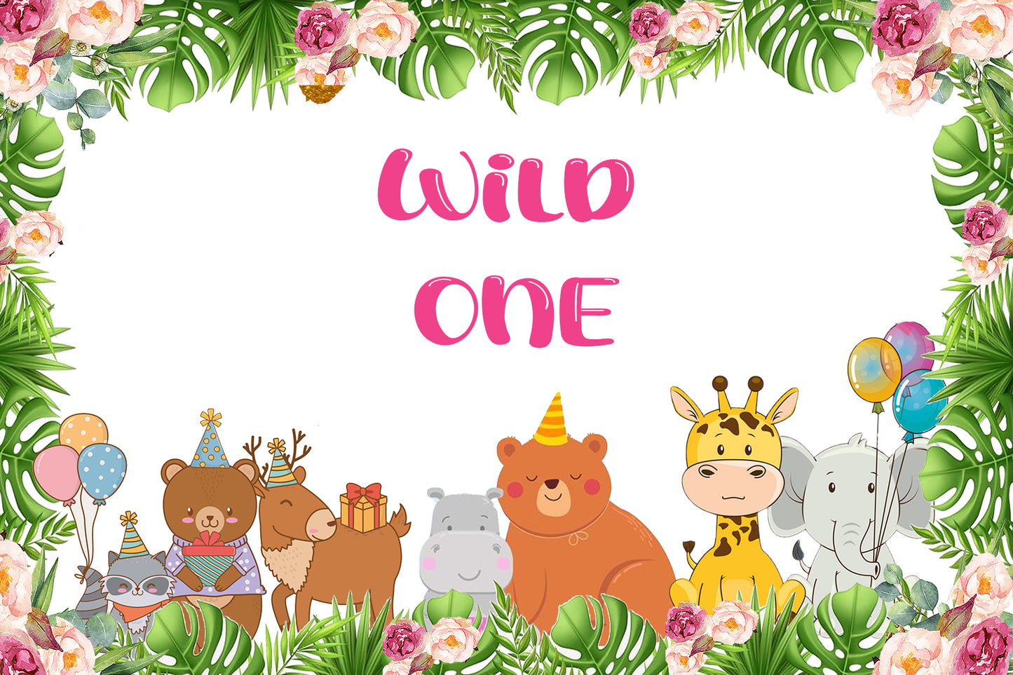 Wild One Birthday Party Backdrop