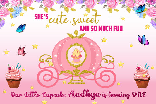 Personalize Princess Backdrop Banner
