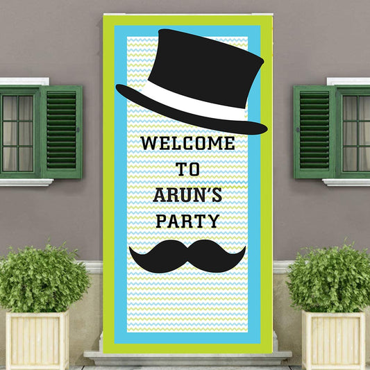 Little Man Customized Welcome Banner Roll up Standee (with stand)