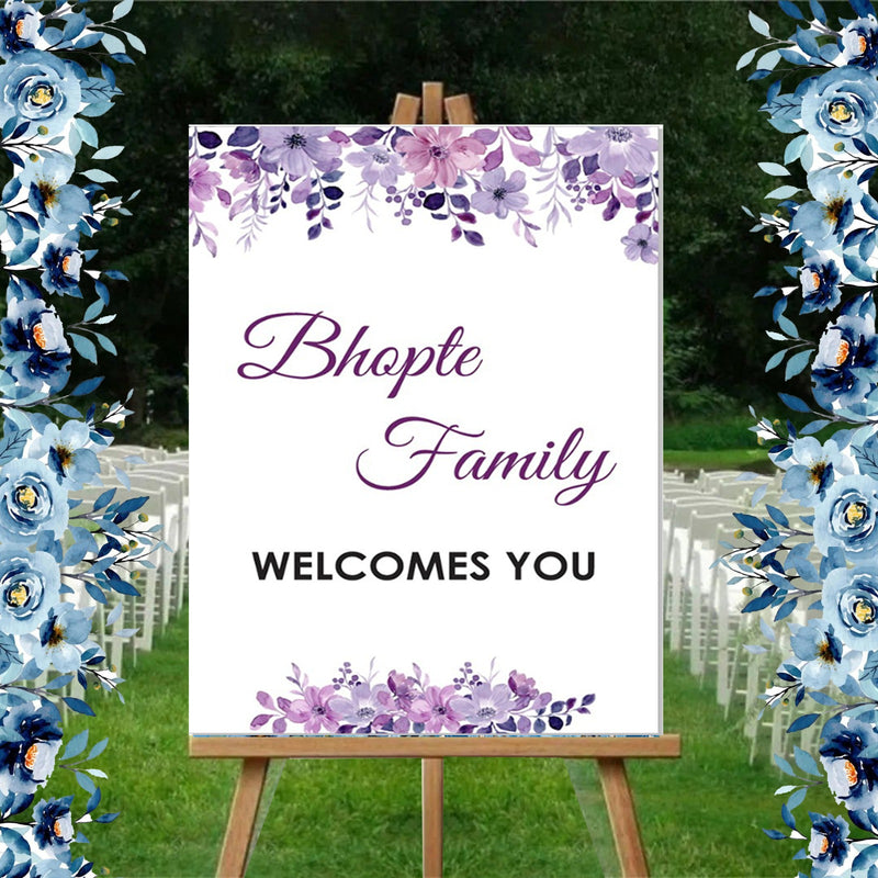 Copy of Wedding Ceremony Theme Party Welcome Board