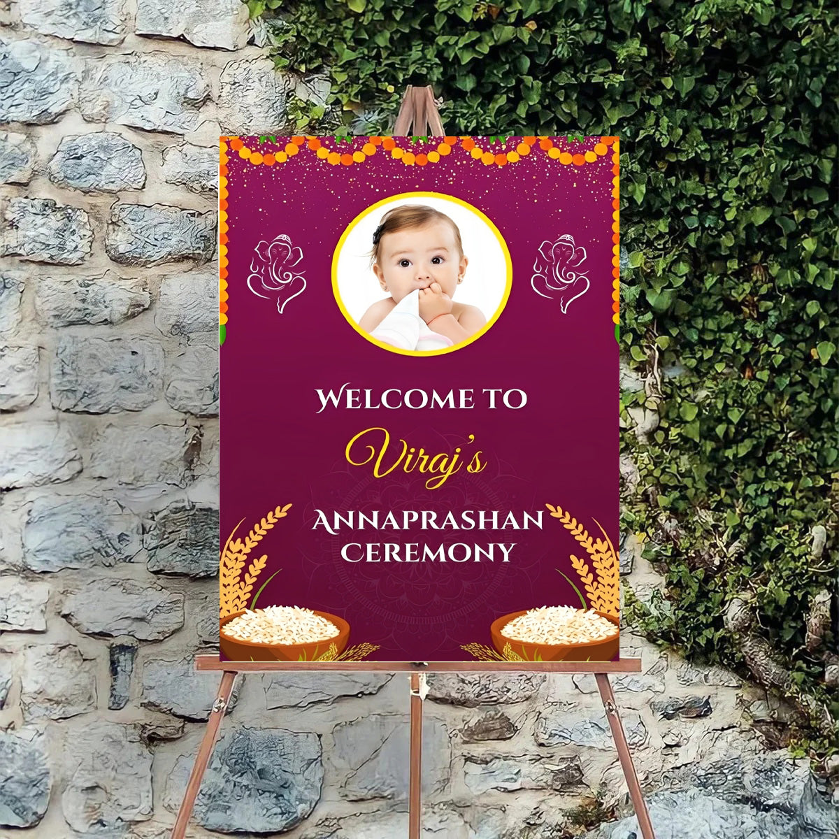 Annaprashan Welcome Sign Board