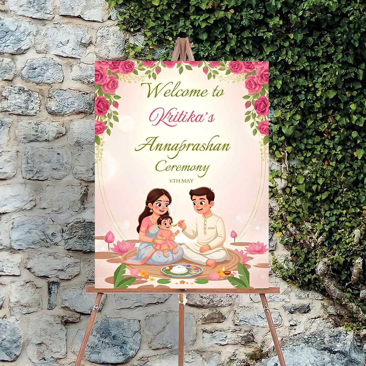 Annaprashan Welcome Sign Board