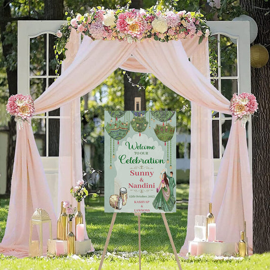 Wedding Ceremony Theme Party Welcome Board