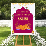 Lohri Party Welcome Board for Kids