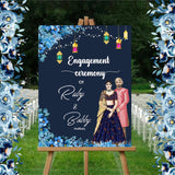 Engagement Ceremony Theme Party Welcome Board