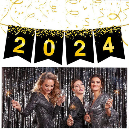 New Year Party Banner for Decorations