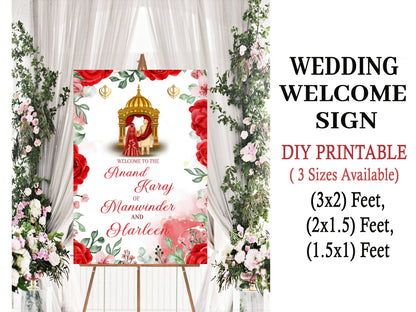 Wedding Ceremony Theme Party Welcome Board