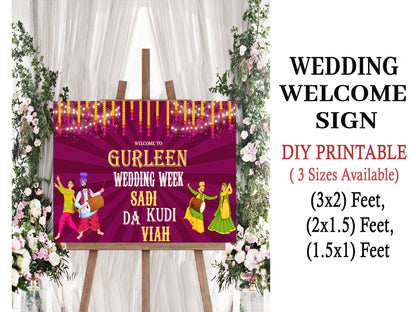 Wedding Ceremony Theme Party Welcome Board