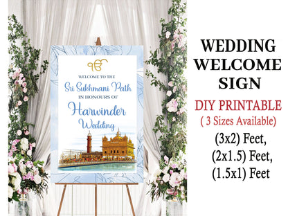 Wedding Ceremony Theme Party Welcome Board