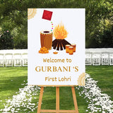 Lohri Party Welcome Board for Kids