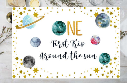 Space Theme Birthday Table Mats for Decoration