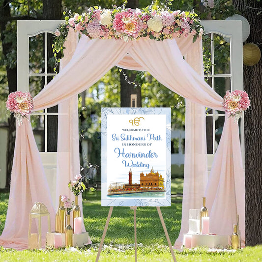 Wedding Ceremony Theme Party Welcome Board