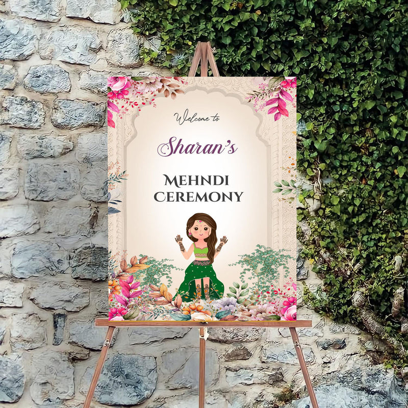 Wedding Ceremony Theme Party Welcome Board