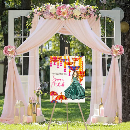Wedding Ceremony Theme Party Welcome Board