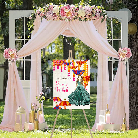 Wedding Ceremony Theme Party Welcome Board
