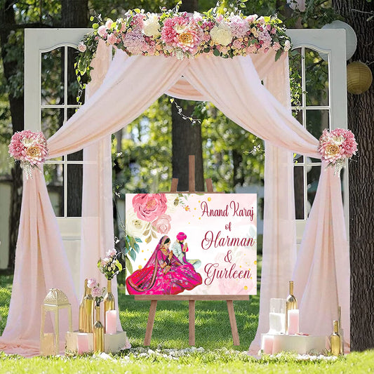 Wedding Ceremony Theme Party Welcome Board