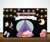 Pyjama Party Theme Birthday Party Backdrop