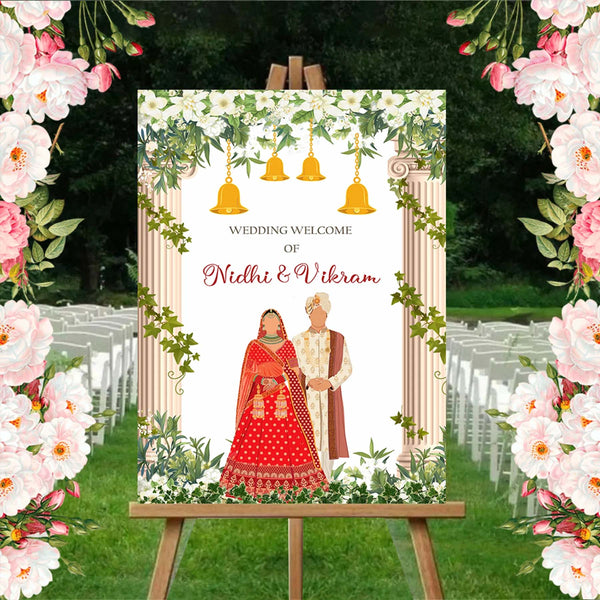 Wedding Ceremony Theme Party Welcome Board