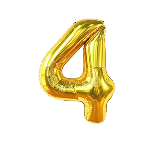 New Year Party Gold Foil Number Balloons for Decorations