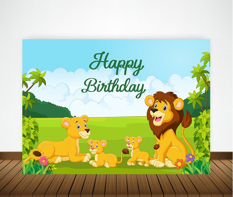 The Lion King Theme Birthday Party Backdrop