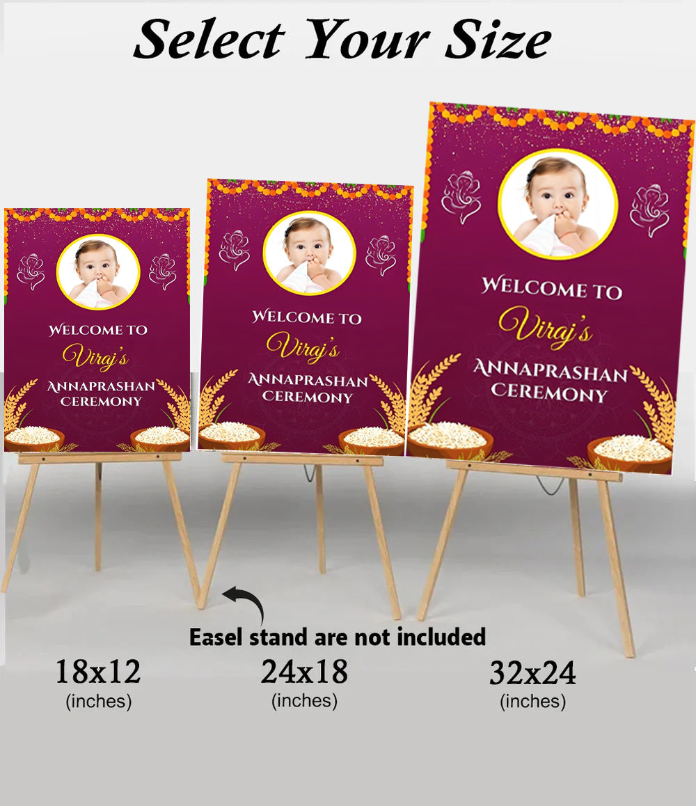 Annaprashan Welcome Sign Board