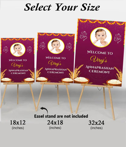 Annaprashan Welcome Sign Board