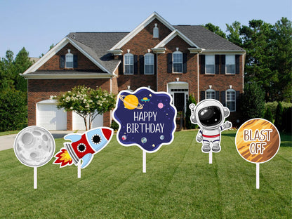 Space Theme Birthday Party Cutouts
