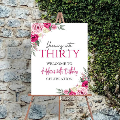 Milestone Birthday Party Welcome Board