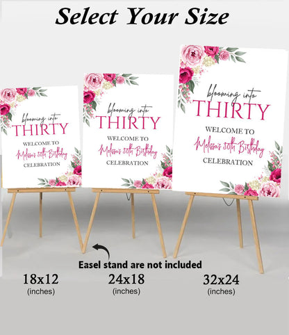 Milestone Birthday Party Welcome Board