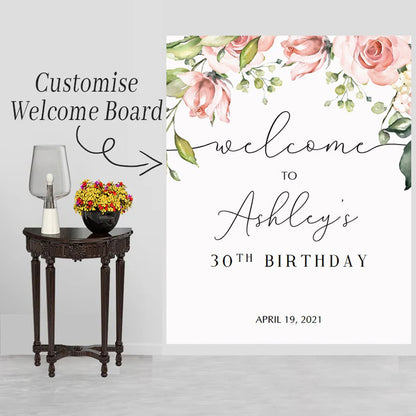 Milestone Birthday Party Welcome Board
