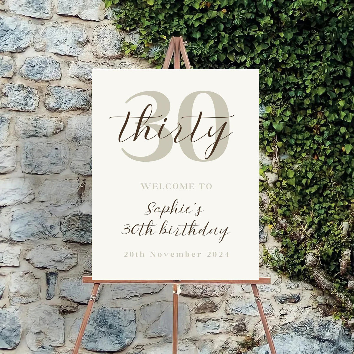 Milestone Birthday Party Welcome Board