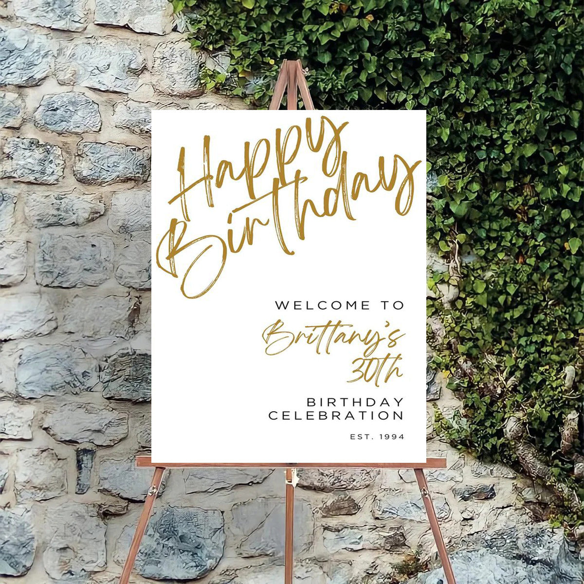 Milestone Birthday Party Welcome Board