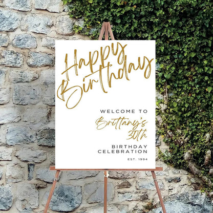 Milestone Birthday Party Welcome Board